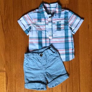 Old Navy Baby Matching Shirt & Short Set